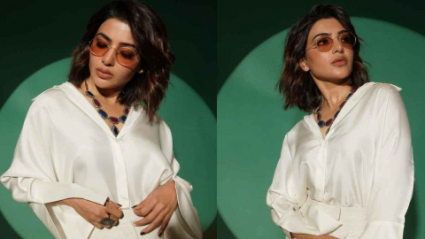 Samantha Ruth Prabhu aces the all-white aesthetic in crisp shirt, matching  pants by Payal Khandwala | PINKVILLA