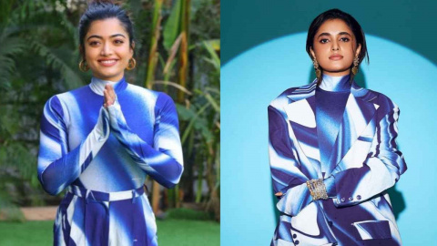 Fashion Face-Off: Priyanka Mohan or Rashmika Mandanna; who wore CIVLR's  quirky blue printed co-ord set better? | PINKVILLA