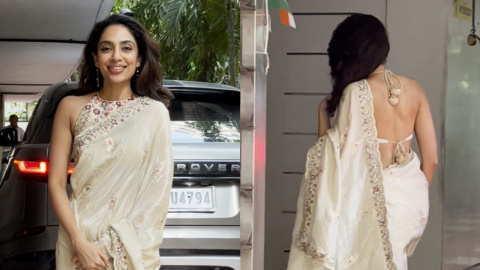 Sobhita Dhulipala personifies elegance in ivory saree and jaw dropping  backless blouse | PINKVILLA
