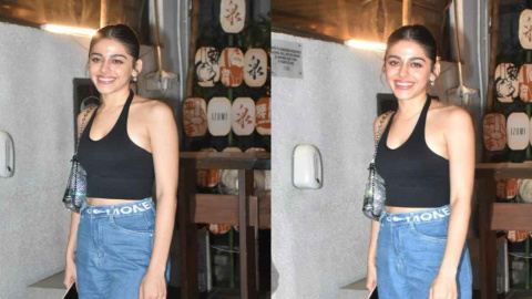 Alaya Furniturewalla Pairs Her Rs 1.30 Lakh Louis Vuitton Bag With A Crop  Top, Joggers And Gucci Sneakers