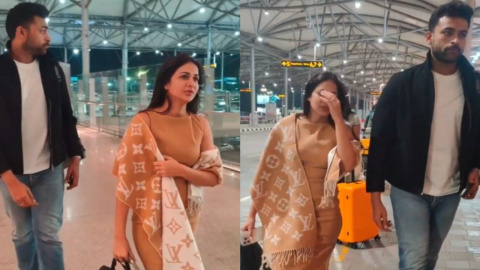 Bride-to-be Lavanya Tripathi styles her airport look with an EXPENSIVE  Louis Vuitton scarf; Guess the price