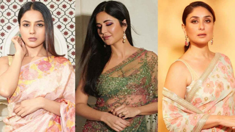 Katrina Kaif, Shehnaaz Gill to Kareena Kapoor Khan: Nature-inspired saree  looks for Dussehra 2023 | PINKVILLA