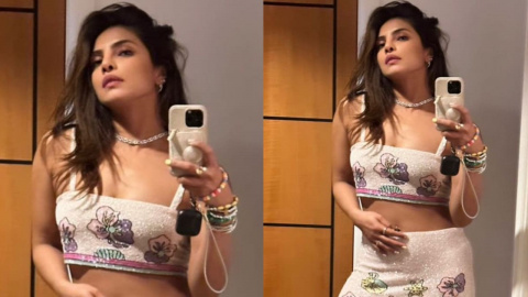 Priyanka Chopra Jonas masters art of hot and cute fusion in an expensive  crystal co-ord set; Guess the cost | PINKVILLA