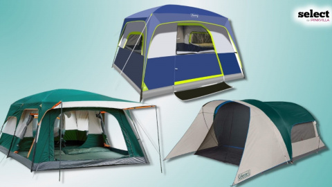 10 Person Family Cabin Tent, 2 Room Huge Tent with Storage Pockets for  Camping Accessories