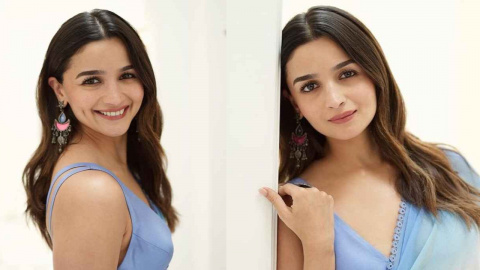 Alia Bhatt channels her inner Rani in incomparable ombré pastel drape by Manish  Malhotra | PINKVILLA