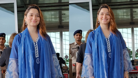 Tamannaah Bhatia's affordable chanderi kurta set with scallop organza  dupatta is perfect for Raksha Bandhan | PINKVILLA