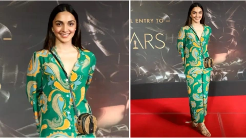 Kiara Advani goes green and glam in a co-ord set styled with a