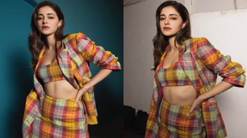 Checkered set outfit online
