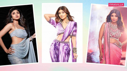 Shilpa shetty saree gown online sales