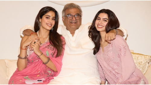 Boney Kapoor was a 'mess', Khushi's eyes were 'bloodshot': Janhvi Kapoor gives insight into Homebound's Cannes premiere | PINKVILLA