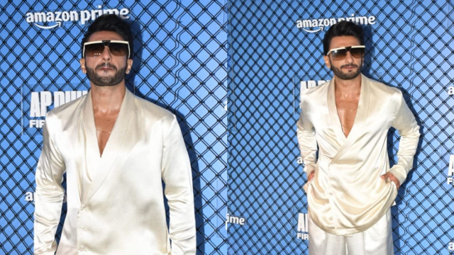 Ranveer Singh flaunts his sharp appearance in white t-shirt and