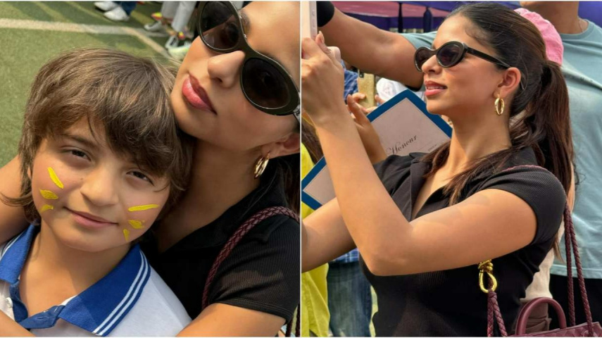 Suhana Khan cheers for brother AbRam Khan at his school's Sports Day-PICS