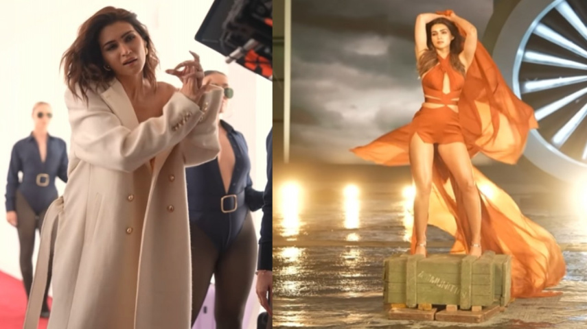 Kriti Sanon looks smoking hot in her BTS video from Crew's song Naina