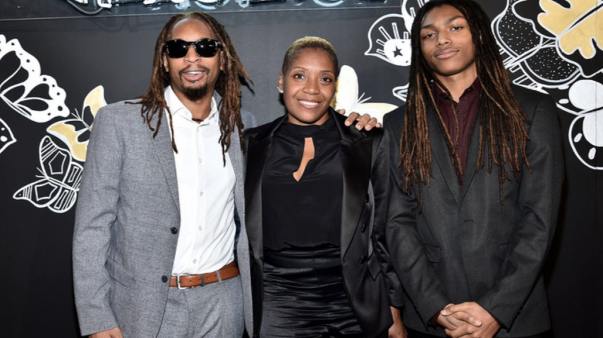 Lil Jon, his ex wife Nicole Smith and son - Getty Images 