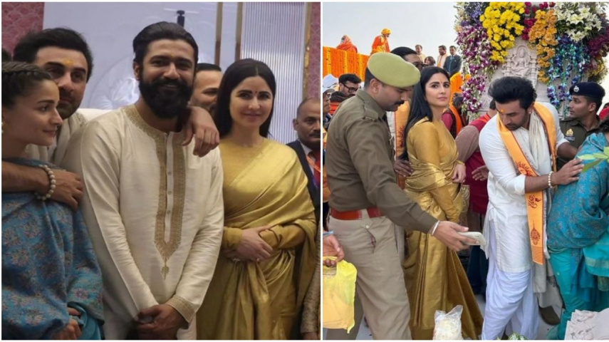 PIC: Ranbir Kapoor-Alia Bhatt, Vicky Kaushal-Katrina Kaif set friendship goals at Ayodhya; fans REACT