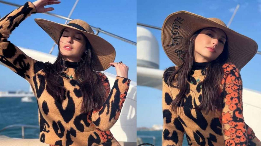 Nora Fatehi, Chanel, hot, sun hat, loungewear, Bollywood, Style, Fashion