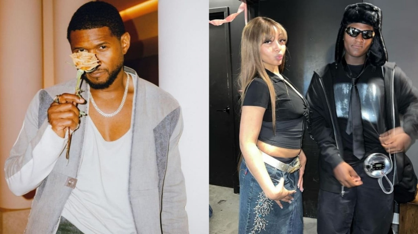 Usher, PinkPantheress with Naviyd (Instagram / Usher, Instagram / Naviyd)