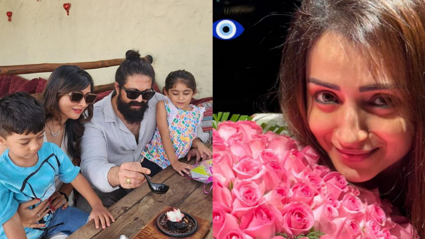 Trisha receives roses on Valentine's Day; Yash celebrates special day with family
