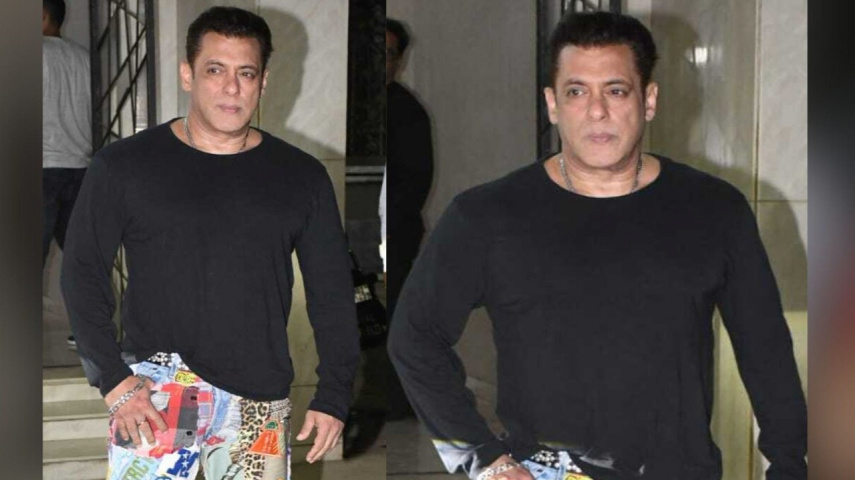 Salman Khan makes heads turn with his choice of quirky pants for Sohail Khan's Eid party
