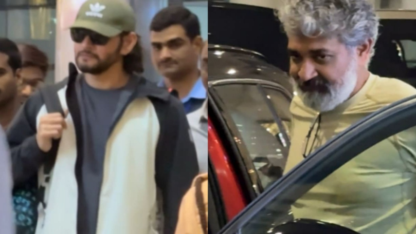 Watch: SSMB29 actor-director Mahesh Babu and SS Rajamouli return from Dubai