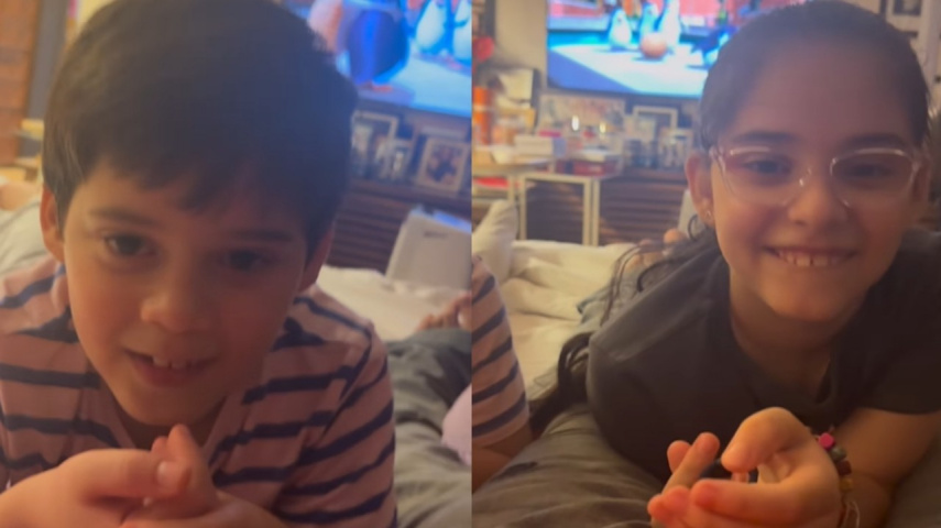 Karan Johar shares endearing video of his twins Yash-Roohi showing their beatboxing talent