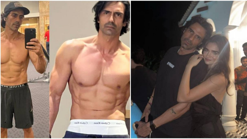 Arjun Rampal breaks Internet with his before and after body transformation PIC; Gabriella Demetriades reacts