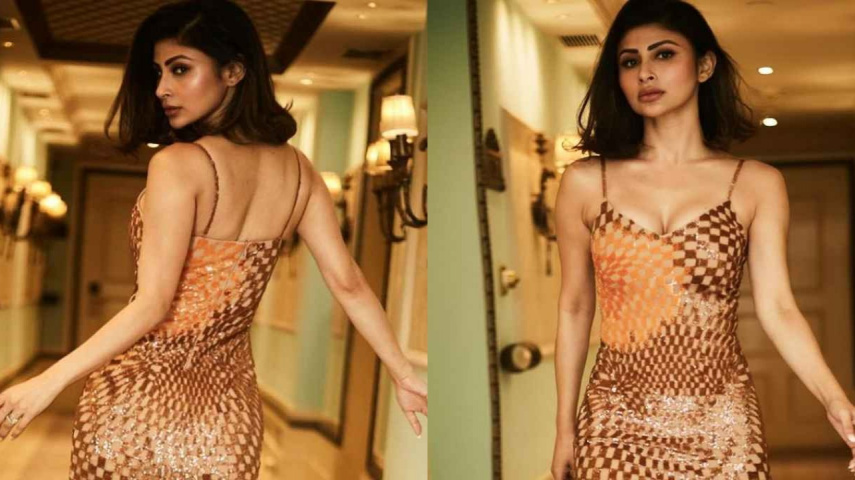 Mouni Roy, Bollywood, Midi Dress, Slip dress, sexy, hot, Style, Fashion
