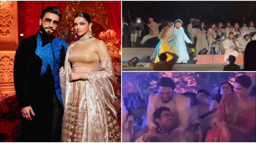 Ranveer Singh dances to Tune Maari Entriyaan at Anant-Radhika’s musical night; poses with Aamir Khan, Deepika Padukone