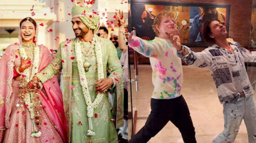 Bollywood Newsmakers of the Week: Pulkit Samrat-Kriti Kharbanda drop official wedding PICS; Shah Rukh Khan teaches signature pose to Ed Sheeran