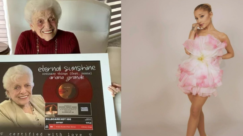 Ariana Grande's Grandma Receives Plaque For Making History With Eternal Sunshine Feature