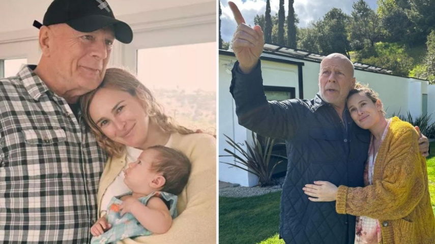Rumer Willis Shares Adorable Photo Of Dad Bruce Willis And Daughter ...