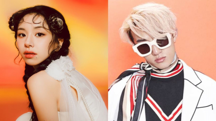 TWICE's Chaeyoung, Zion.T: Image Courtesy: JYP Entertainment, THEBLACKLABEL