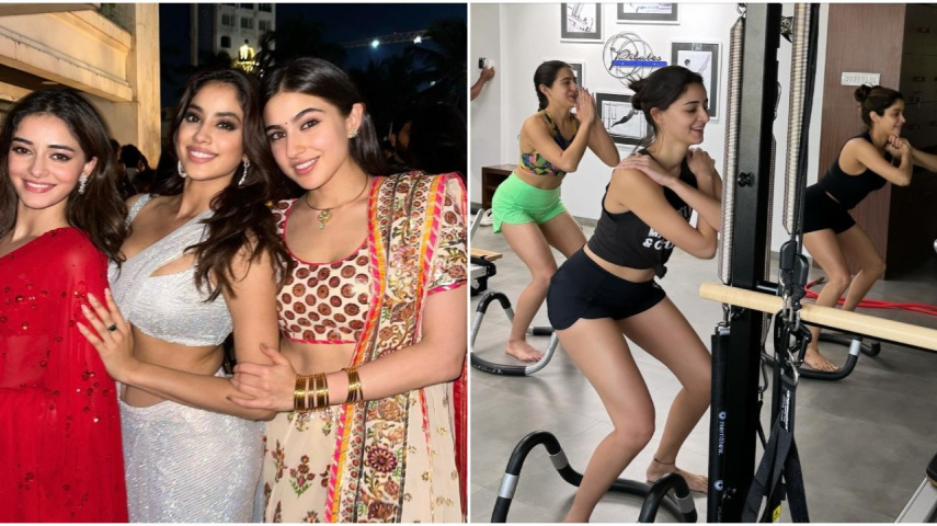 WATCH: Newest workout 'beauties' Janhvi Kapoor, Sara Ali Khan, Ananya Panday sweat it out together in gym