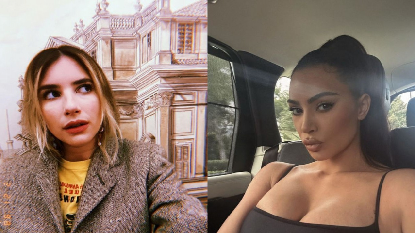 Kim Kardashian's Character Kisses Emma Roberts' Anna On-Screen In American Horror Story