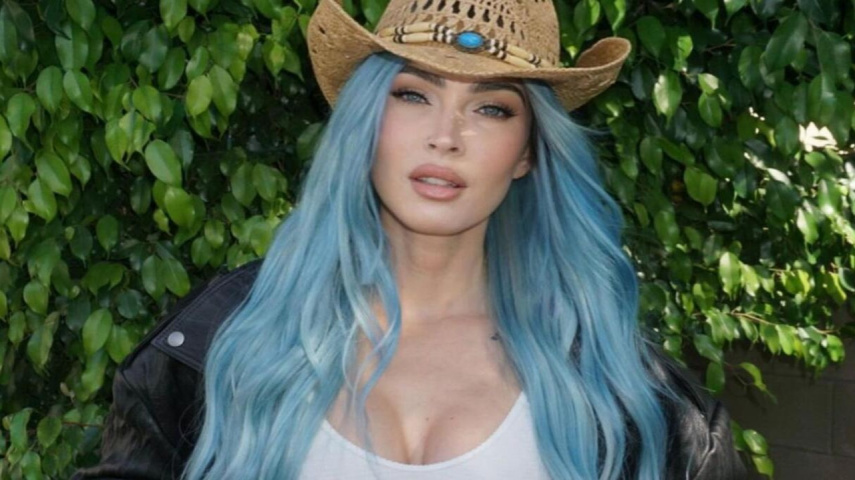 Megan Fox Reveals the Reason Behind Her New Fiery Blue Hair