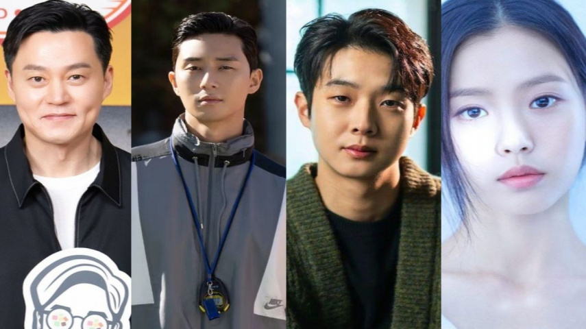Lee Web optimization Jin (credit: tvN), Park Web optimization Joon (credit: Awesome ENT.), Choi Woo Shik (credit: Legend Fable), Go Min Si (credit: Mystic Fable)