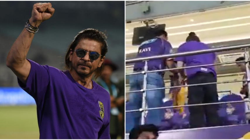 WATCH: Shah Rukh Khan wins hearts after collecting discarded KKR flags; fans call him ‘down-to-earth’