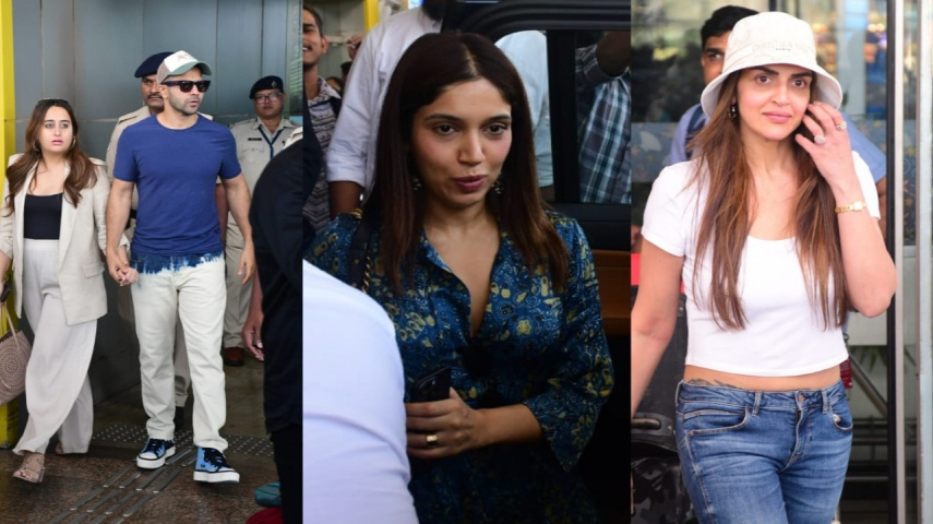 WATCH: Varun-Natasha, Bhumi Pednekar, Esha Deol arrive in Goa for Jackky-Rakul's wedding