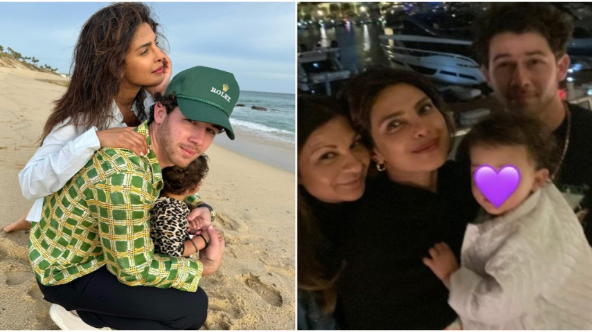 PIC: Priyanka Chopra holds Malti Marie close as she enjoys night in Dubai with Nick Jonas