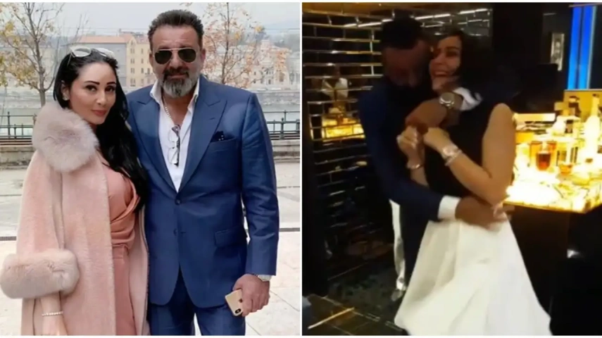 Sanjay Dutt’s wife Maanayata posts VIDEO of them dancing together; Trishala wishes them on wedding anniversary