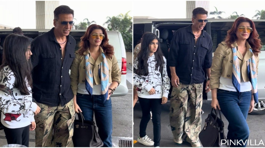 WATCH: Akshay Kumar-Twinkle Khanna spotted at airport with daughter Nitara; are they headed for family vacay?
