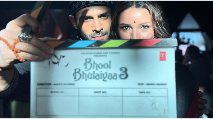 Bhool Bhulaiyaa 3: Kartik Aaryan-Triptii Dimri wrap 1st schedule; actor treats fans with enticing photo