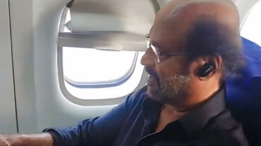 Rajinikanth's video traveling in economy class goes viral