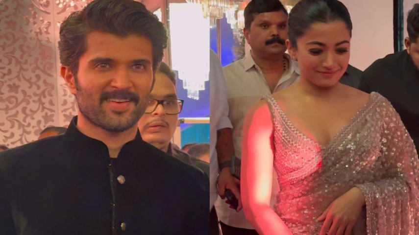 VIDEOS: Vijay-Rashmika make grand appearance at Ashish-Advitha Reddy’s wedding reception