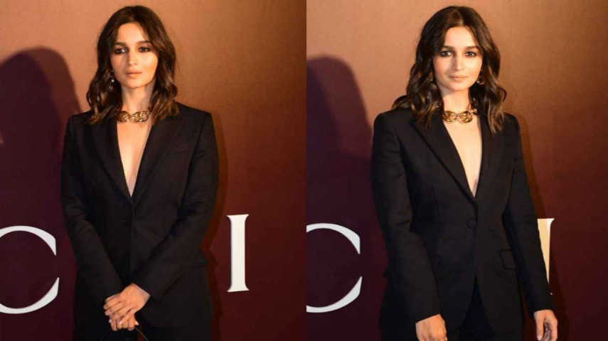 Alia Bhatt, Gucci, Pantsuit, Formal, formal look, Mob wife Aesthetic, Corporate Core, Style, Fashion