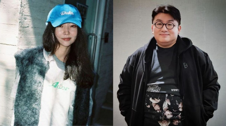 ADOR's Min Hee Jin, HYBE's Bang Si Hyuk; Image Courtesy: Min Hee Jin and Bang Si Hyuk's Instagram