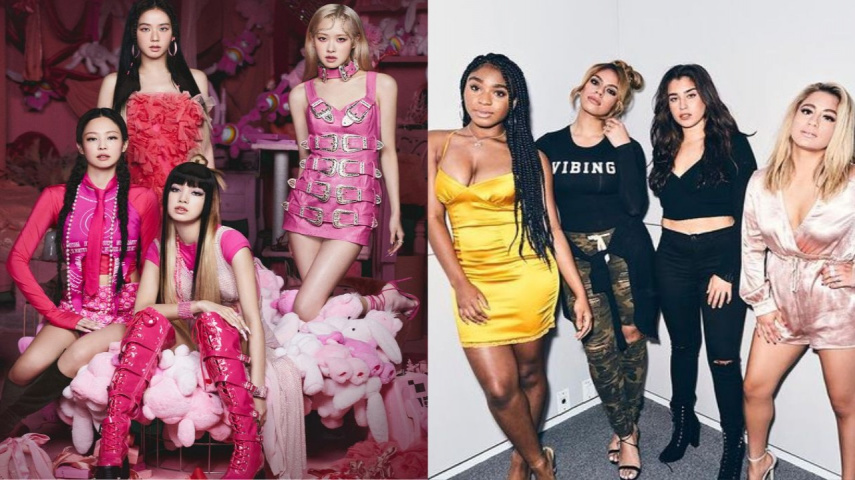 BLACKPINK, Fifth Harmony; Image Courtesy: YG Entertainment, Fifth Harmony's Instagram