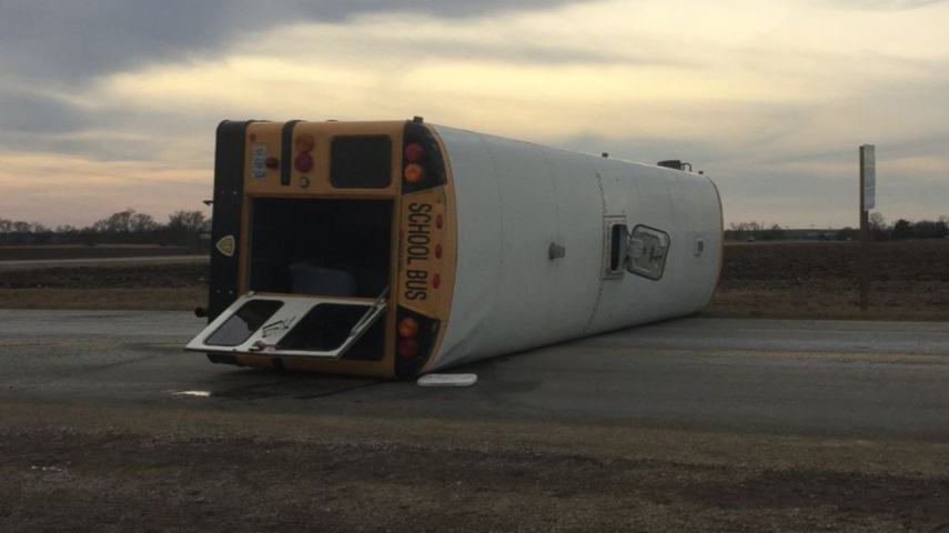 Illinois school bus accident