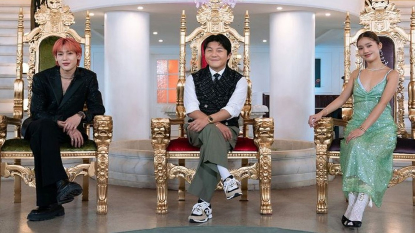 Super Rich in Korea featuring GOT7’s BamBam, Jo Se Ho, and OH MY GIRL’s Mimi; Image Credit: Netflix