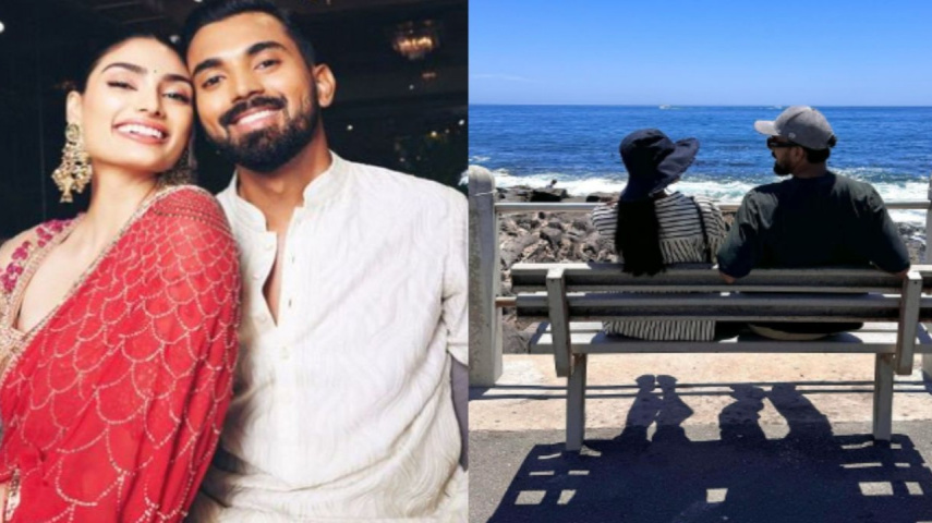 PIC: KL Rahul and wife Athiya Shetty pose together amidst beautiful view of Cape Town; fans are all hearts 